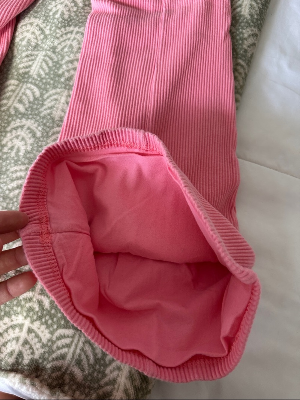 Bo+Tee Pink Ribbed Pants - Picture 5 of 7